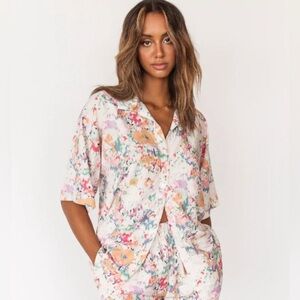 Dailystory Myla linen blend camp shirt
